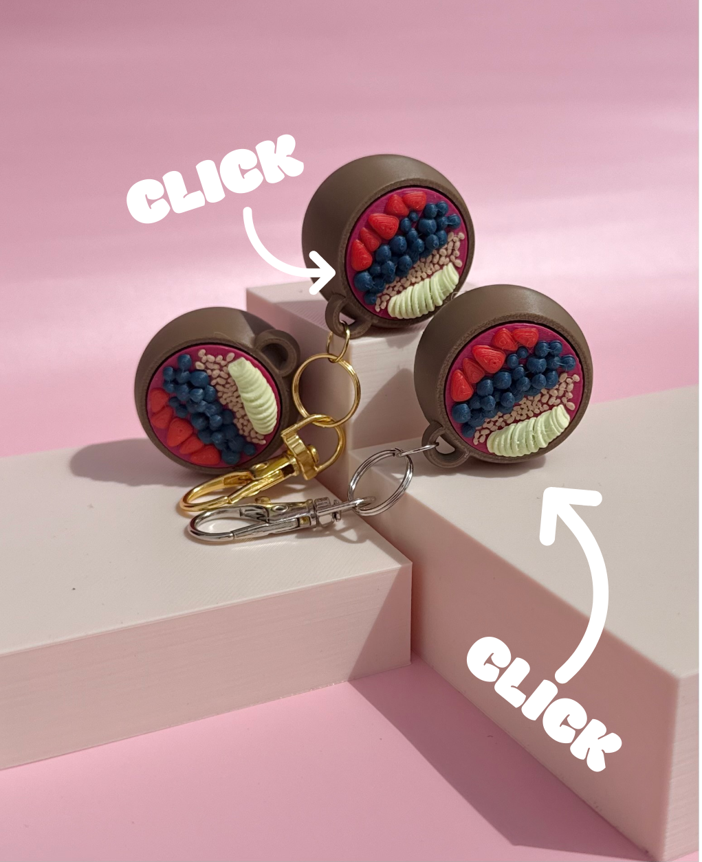 Mini Acai Bowl Fidget Clicker